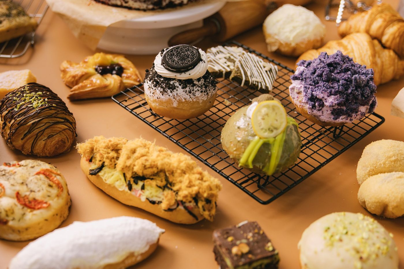 Donuts, breads and pastries from Grain and Stone brands